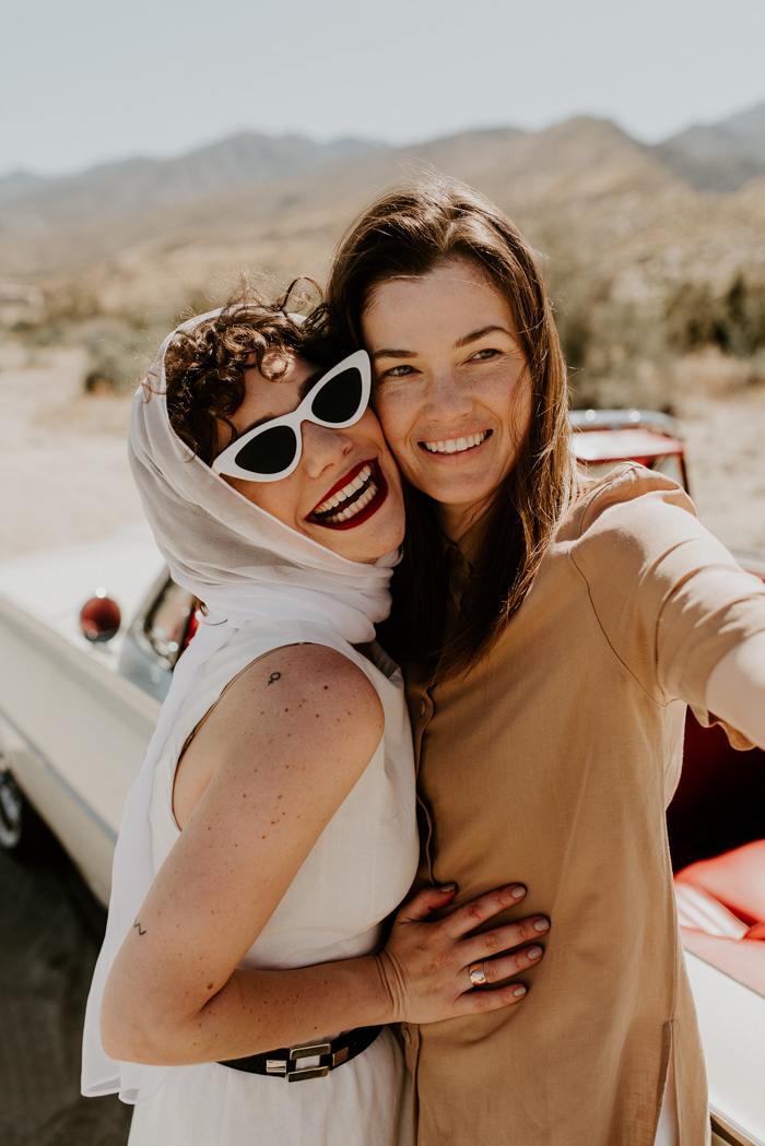 This Thelma and Louise Inspired Same-Sex Elopement is Full of Road Trip Goa...