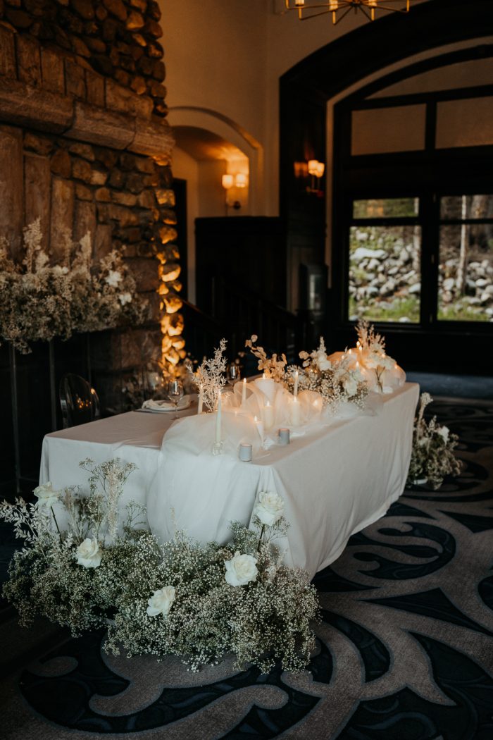 elegant sweetheart table