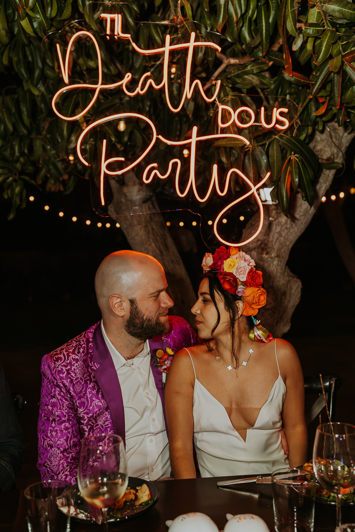 wedding neon sign