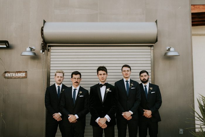 all black groomsmen outfits