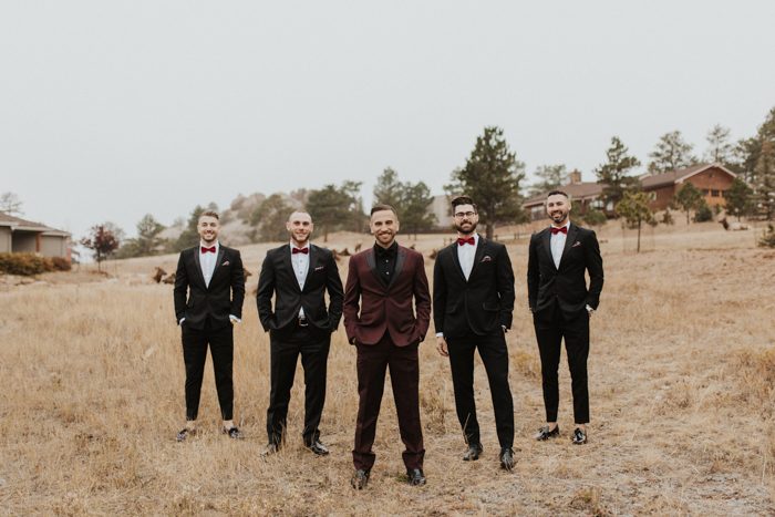 groomsmen attire brown