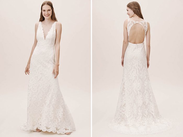 Willowby by Watters Lilia Puff-Sleeve Lace Empire Wedding Gown | Bhldn  wedding dress, Wedding dress inspiration, Wedding dresses