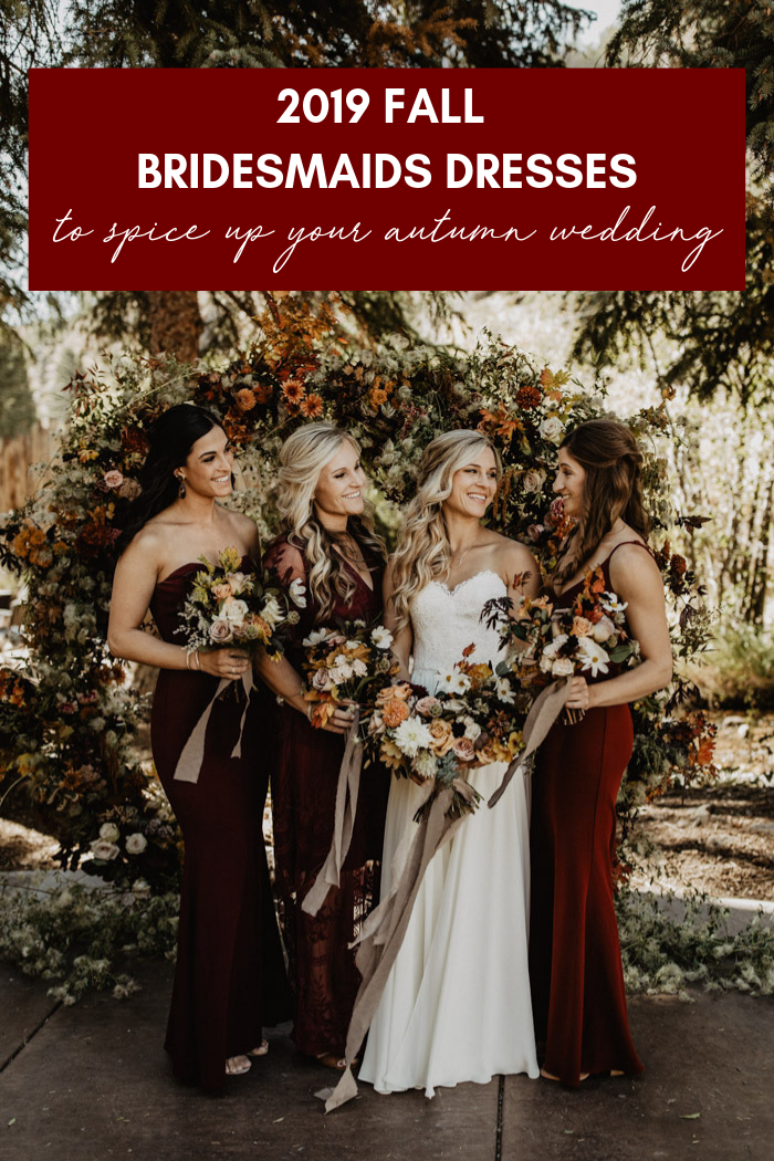 autumn wedding bridesmaid dresses