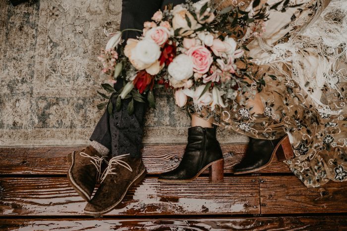 winter wedding booties