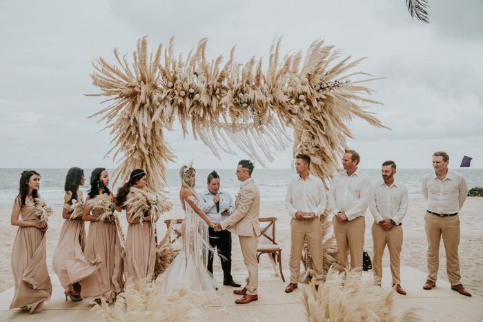 This Beachy Boho Wedding at Sanctuary Ho Tram is Like a Royal Mermaid ...