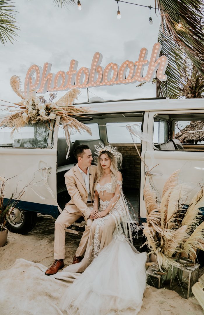 This Beachy Boho Wedding at Sanctuary Ho Tram is Like a Royal Mermaid