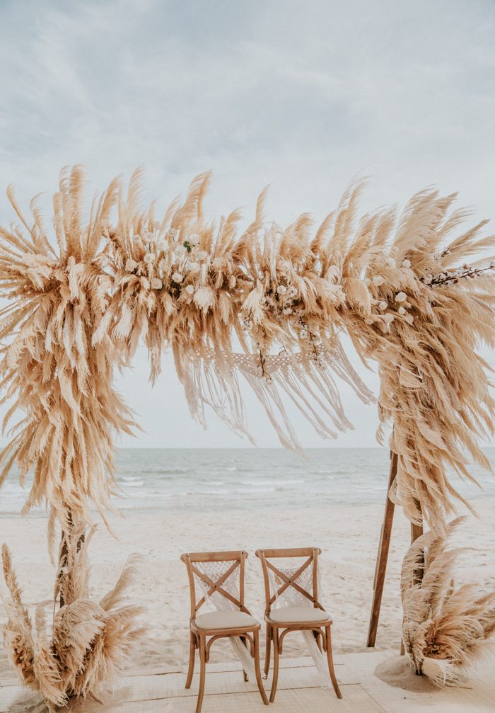 This Beachy Boho Wedding at Sanctuary Ho Tram is Like a Royal Mermaid ...