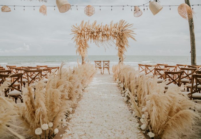 This Beachy Boho Wedding at Sanctuary Ho Tram is Like a Royal Mermaid ...