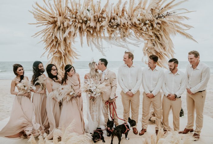 This Beachy Boho Wedding at Sanctuary Ho Tram is Like a Royal Mermaid ...