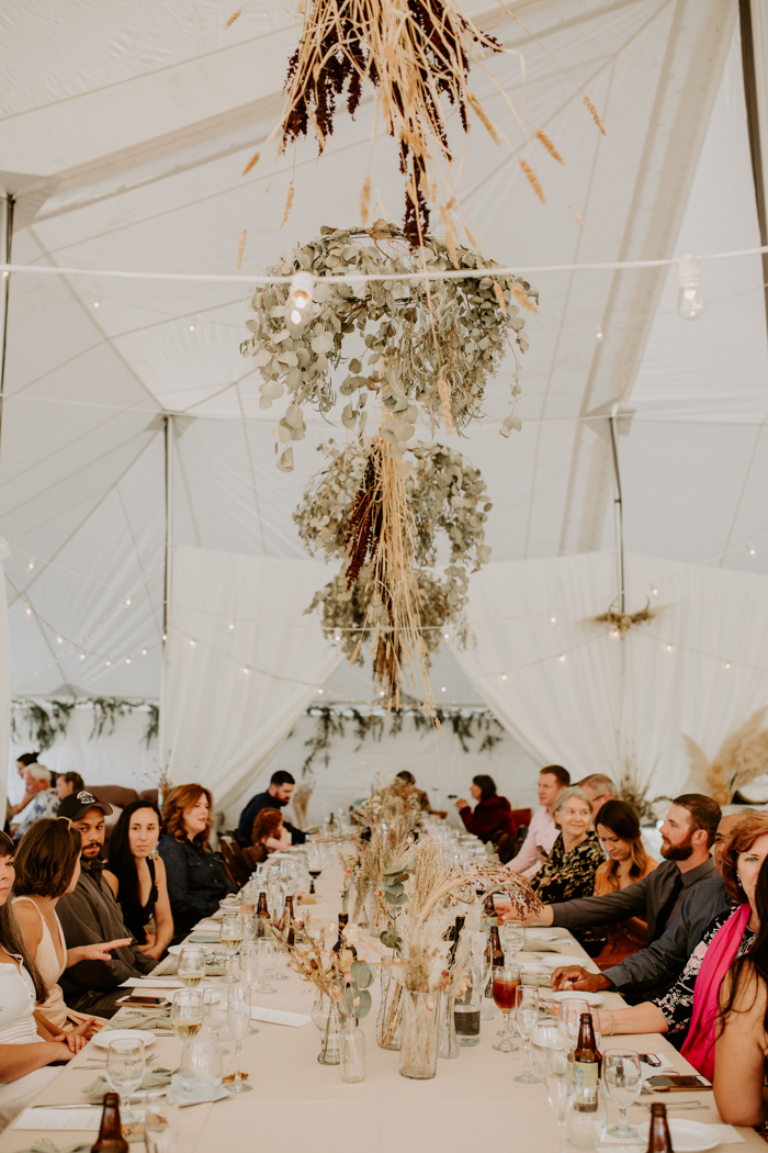 Rendezvous Wedding & Event - I'm loving the pampas grass right now + our  gold candle holders. The mix of black & gold has been 🔥