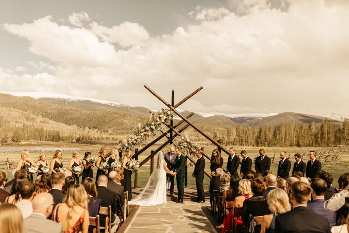 Boho mountain outlet wedding