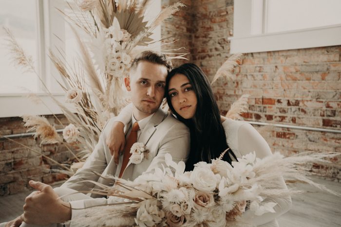 Monochromatic White and Beige Wedding at The 5th Floor Utah