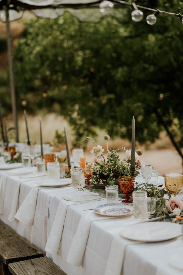 This Couple Accented Their Wolf Feather Honey Farm Wedding with ...