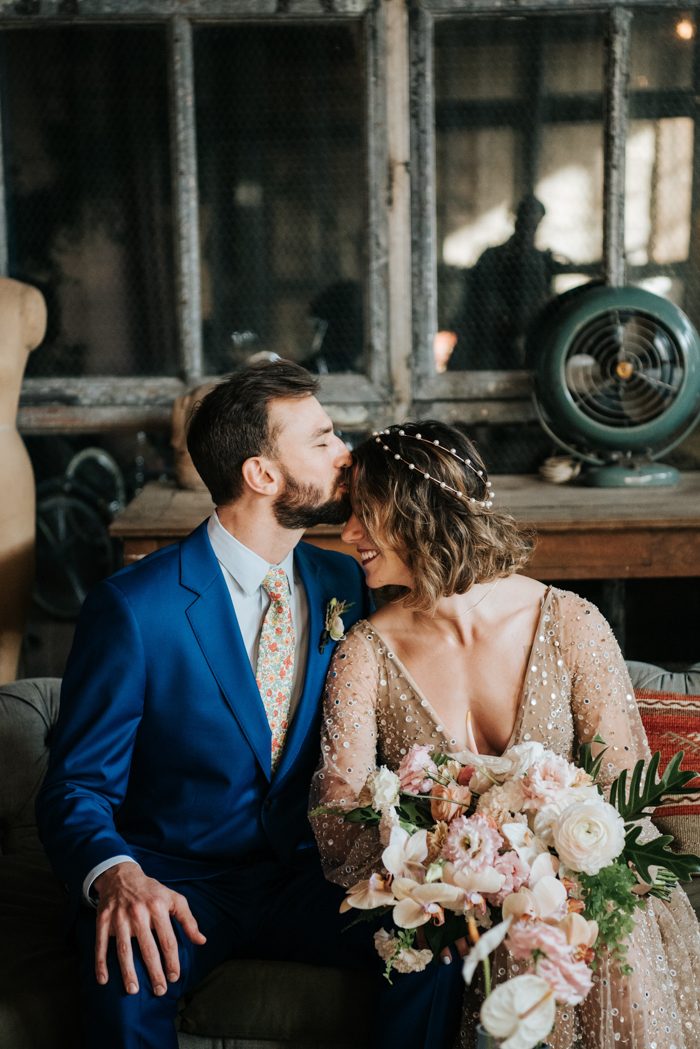 This Fabulous Feminist Wedding At Ace Prop House Studio Broke Tradition In Style And Sparkles Junebug Weddings