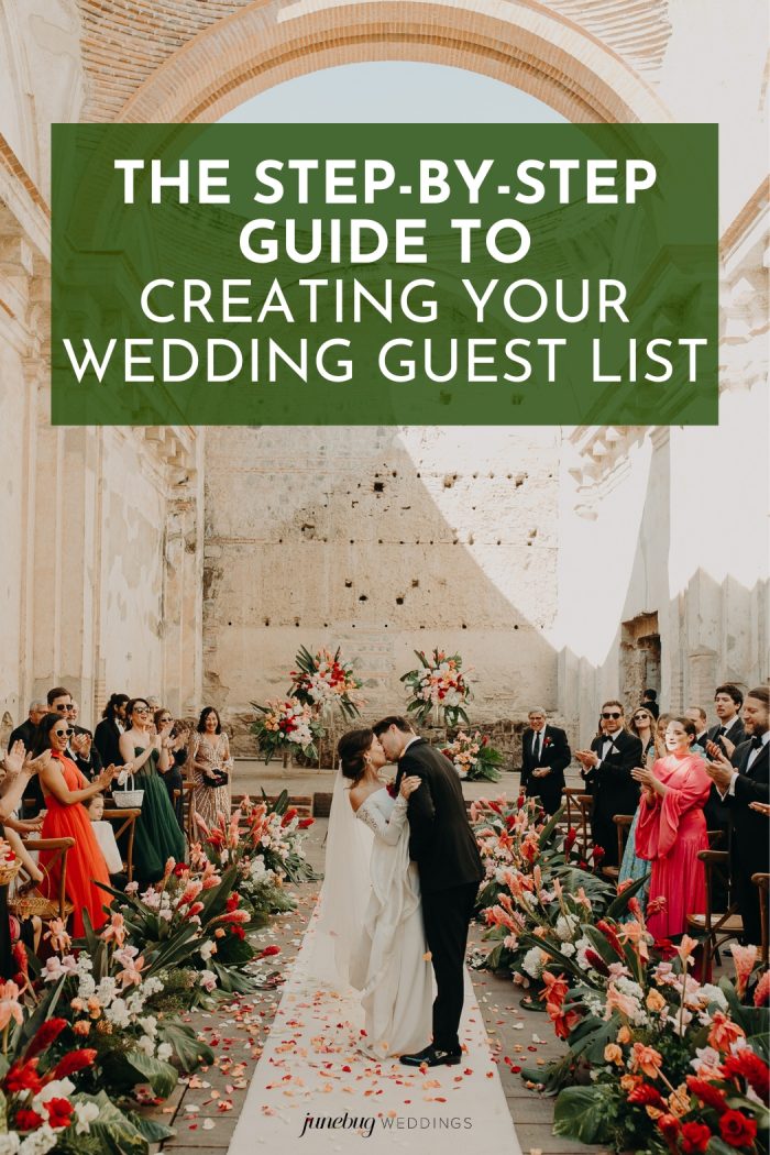 wedding guest list Pinterest graphic