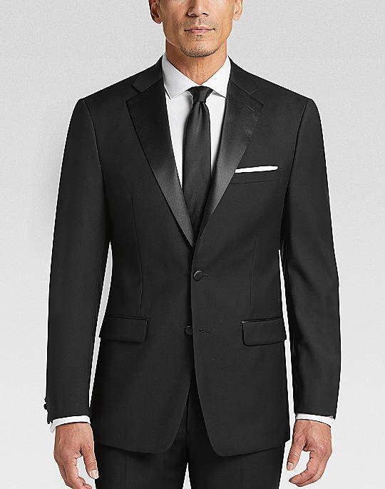 Newdeve Mens Slim Fit Tuxedo Formal Wedding Suit Set