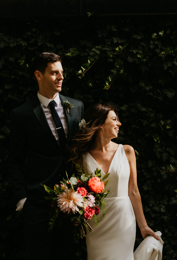 Lush Emerald Fairmount Park Horticulture Center Wedding | Junebug Weddings