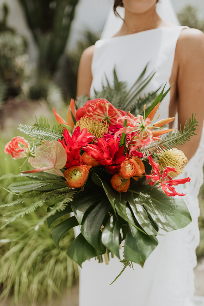 Tropical Chic Casino San Clemente Wedding Junebug Weddings