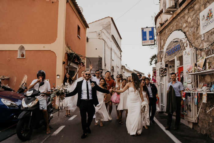 The Colorful Streets Of Positano Set The Scene For This Intimate