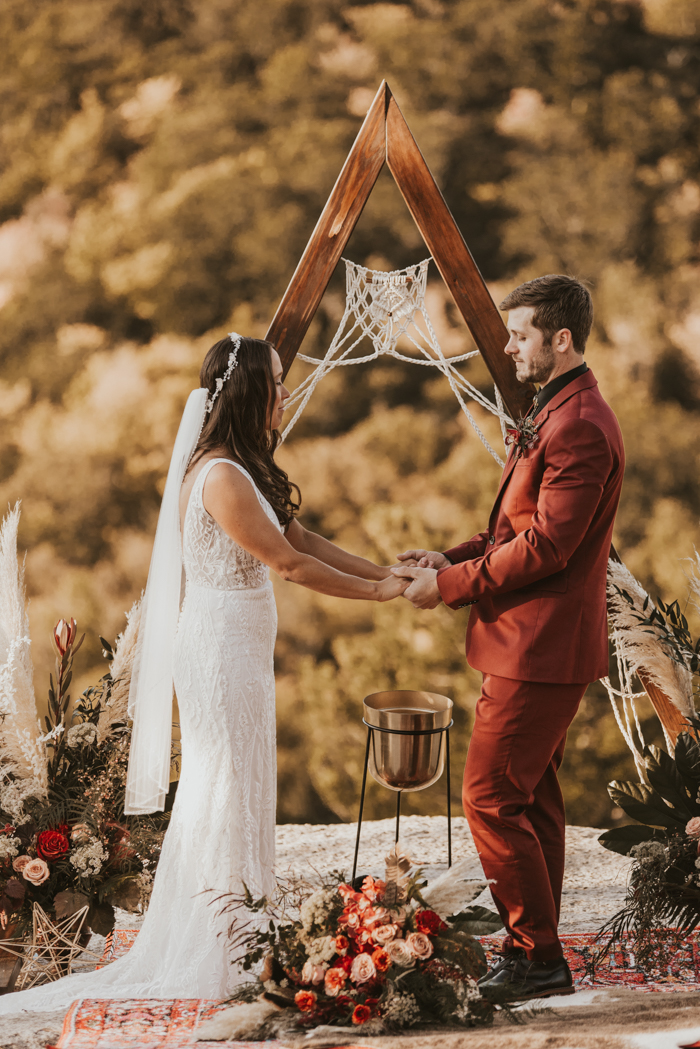 Wedding Ceremony at Jackson Falls with Kim The JP - NH Elopements