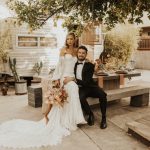 Backyard Hollywood Wedding Inspiration with Modern Retro Vibes