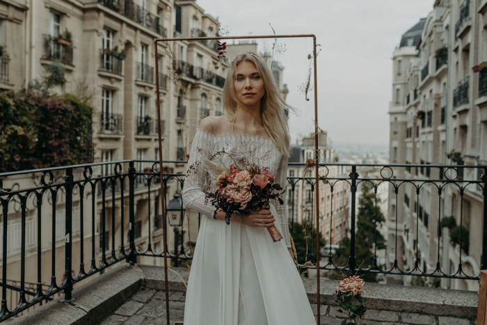 Fashion-Forward Paris Elopement Inspiration | Junebug Weddings