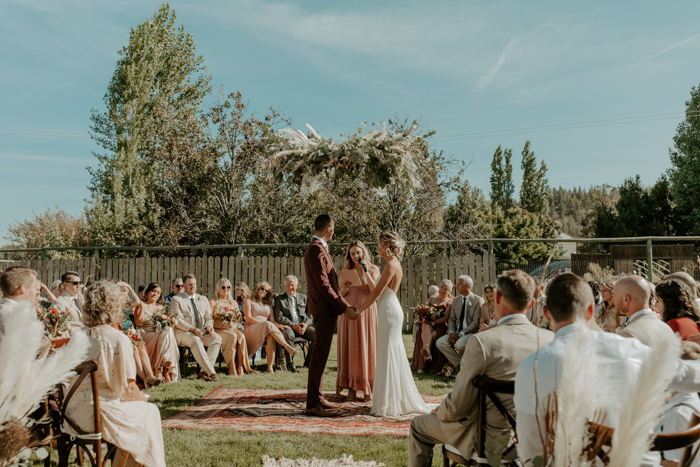 This Rustic Boho Long Hollow Ranch Wedding Has Amazing DIY Wood Details ...