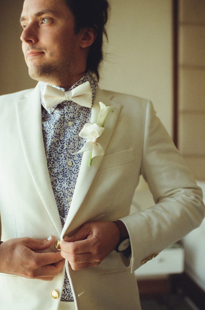 subtle yet bold groom style