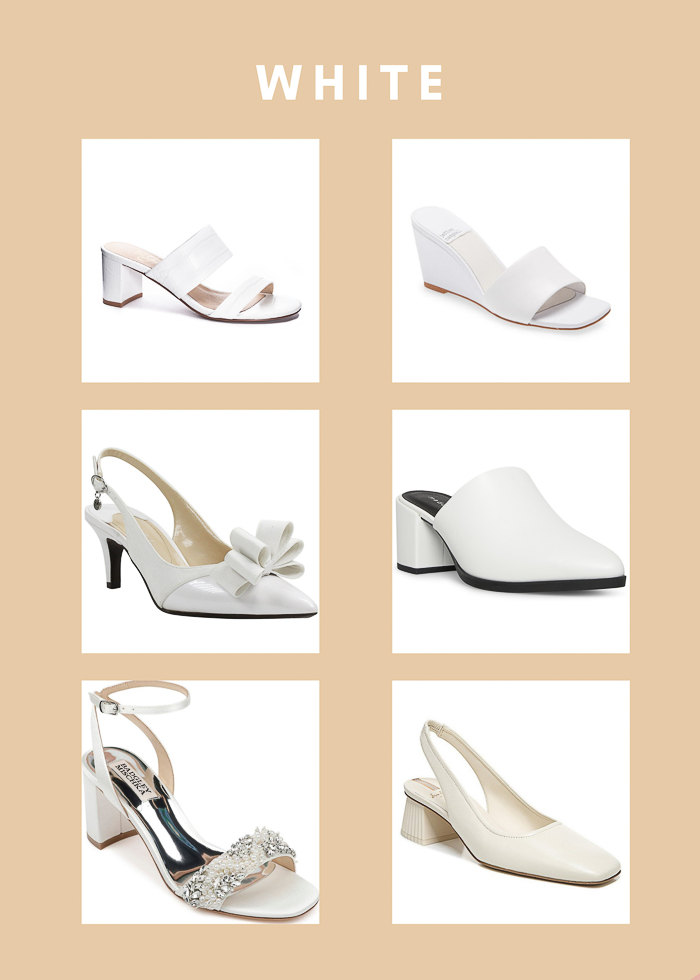 Kelly And Katie Hildie Block Heel Sandal Off White Pearl Bridal Size 10 M |  eBay