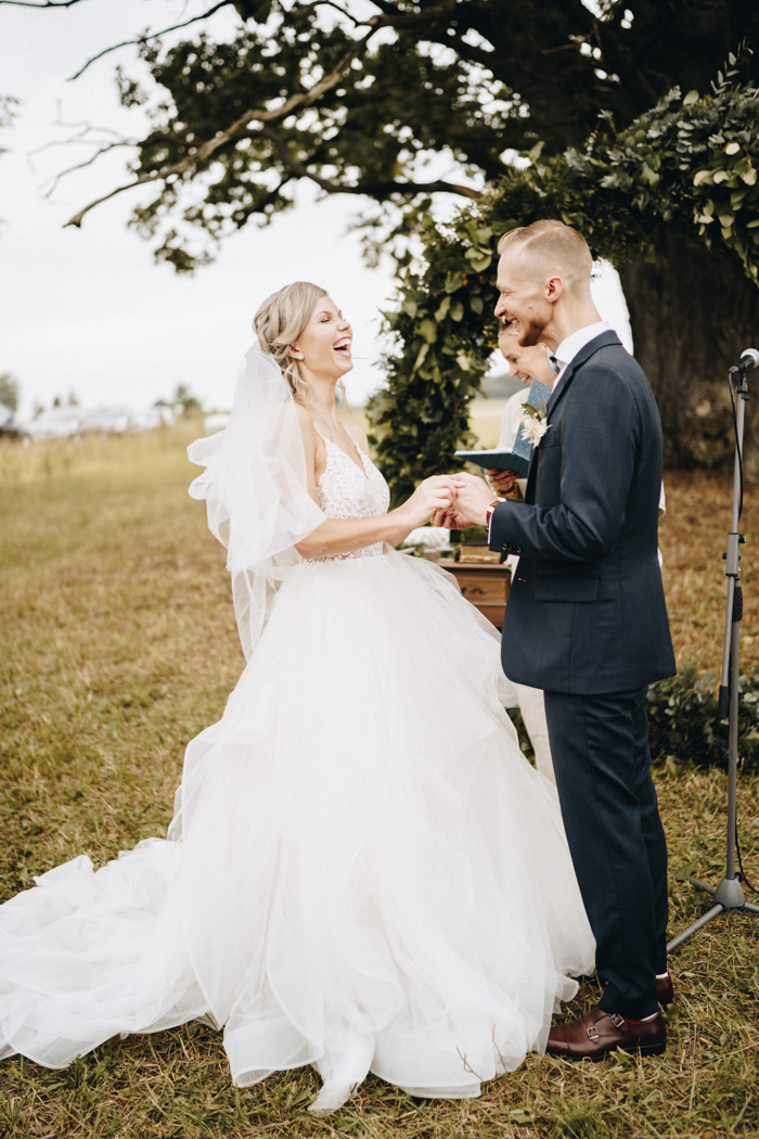 Pale Blue and Grey PNW-Inspired Latvia Countryside Wedding | Junebug ...