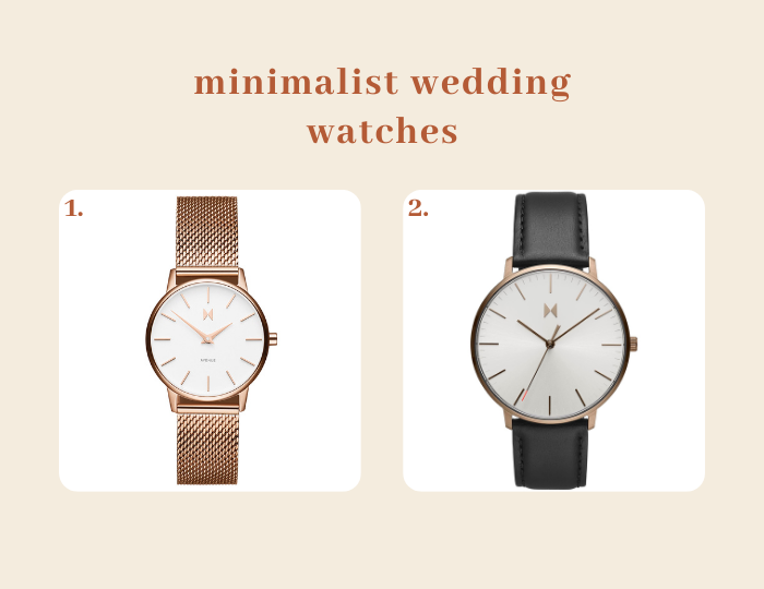 minimalist wedding watches