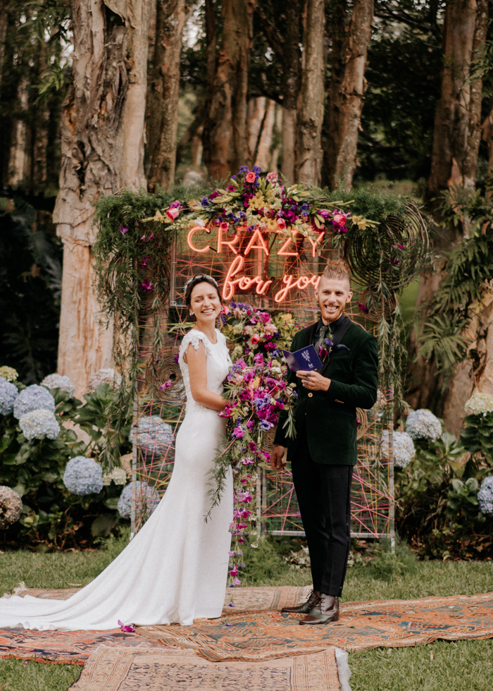 This Alternative Wedding Inspiration at Hacienda Montemar is a Color ...