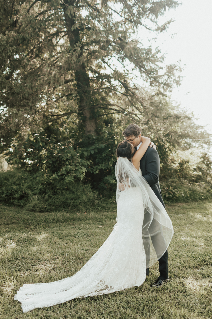 Rustic Blush Northern Virginia Wedding at The Barns at Hamilton Station ...