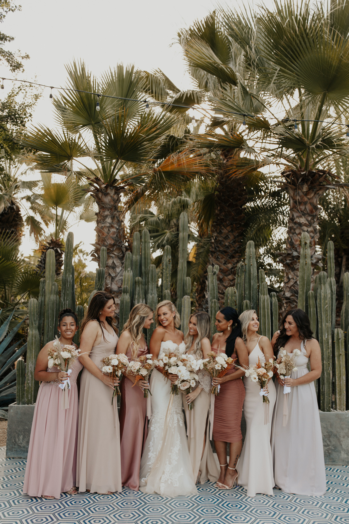 Tropical Boho Acre Baja Wedding in Neutral Tones | Junebug Weddings