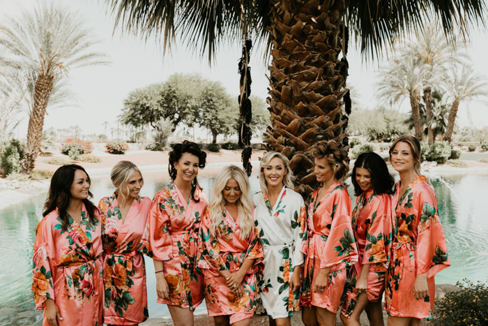 Tropical shop bridesmaid robes