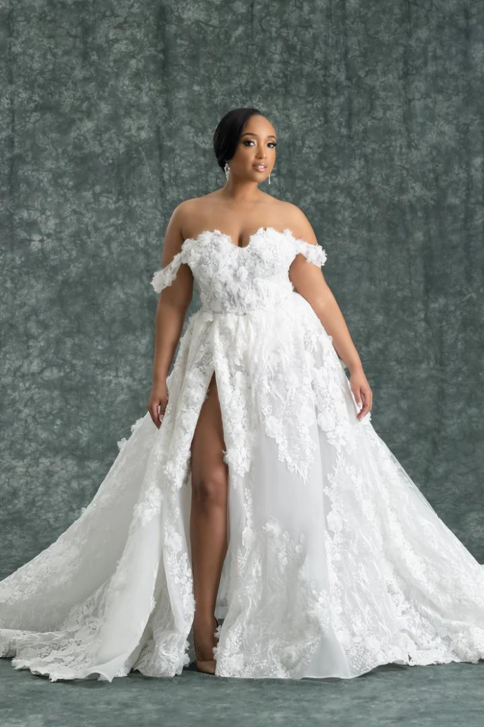 Black owned plus size wedding dresses sale