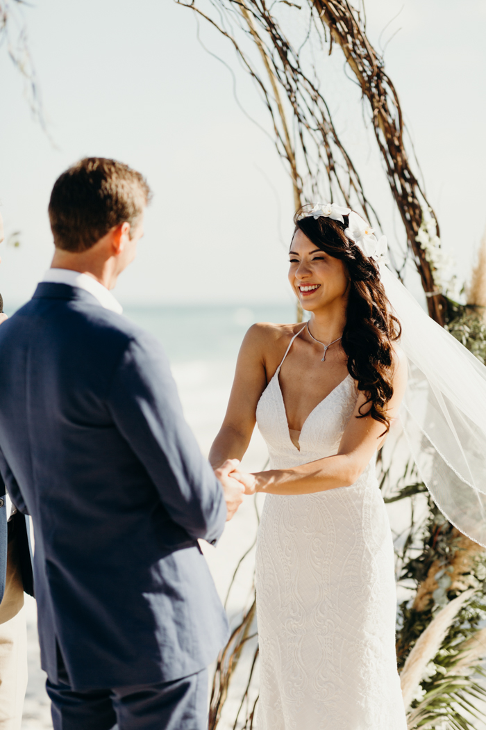 Chic Oceanfront Wedding at Akiin Beach Tulum | Junebug Weddings