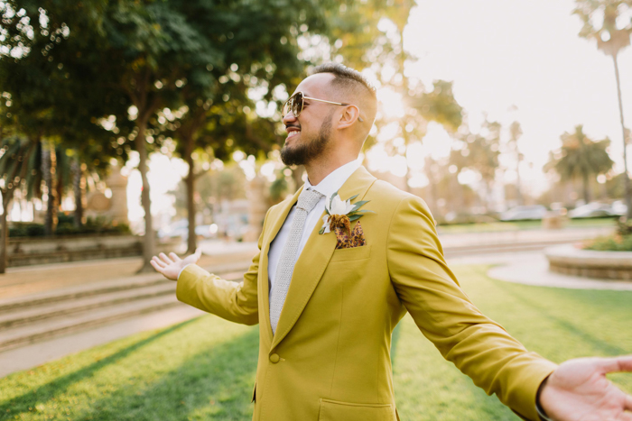 Colorful Retro Santa Barbara Wedding at Carousel House