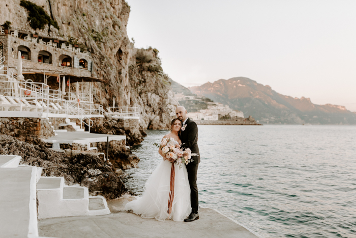 Coral And Blush Amalfi Coast Wedding At Hotel Santa Caterina Junebug Weddings 7516