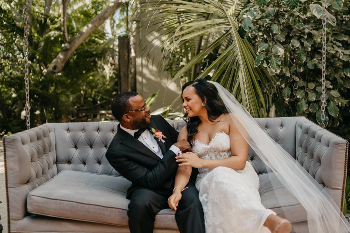 Lush and Romantic Akiin Beach Club Wedding | Junebug Weddings