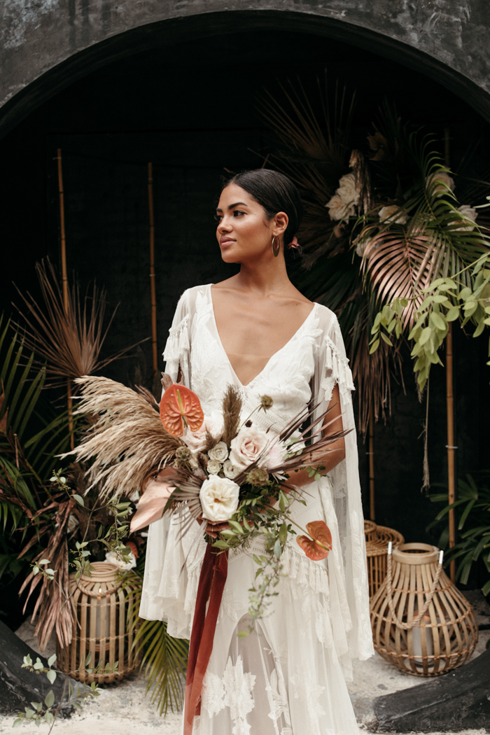 Cozy Tropical Elopement Inspiration at 16TULUM | Junebug Weddings