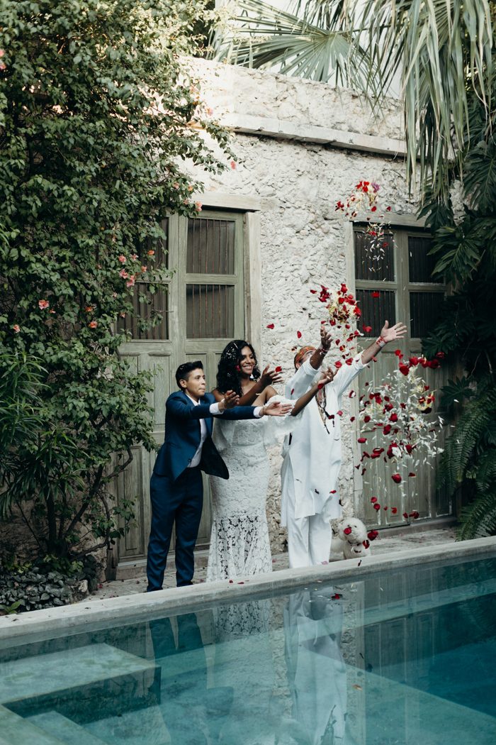 This Mystical Tulum Elopement Included Dramatic Florals And A Shamanic Ceremony Memory Box Photography 28 700x1050 1 
