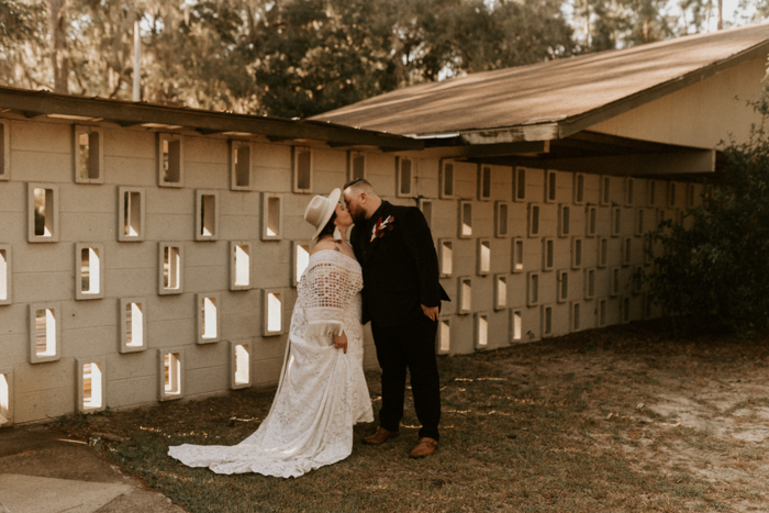 ’70s Boho Georgia Wedding at Honey Creek Camp *