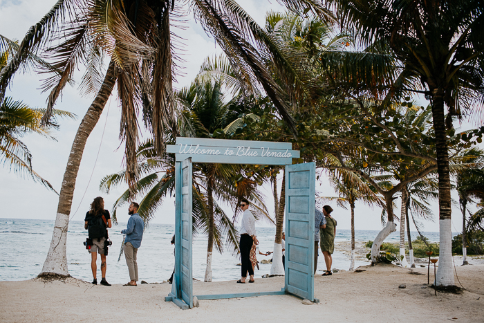 Moody Tropical Playa del Carmen Wedding at Blue Venado Beach Club | Junebug  Weddings