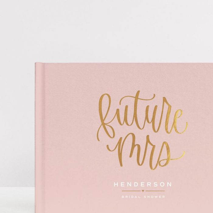 bridal shower guest book