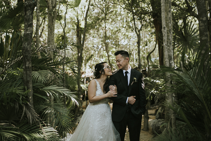 Cenote El Buho Elopement in Mexico Features a Mayan Ceremony *