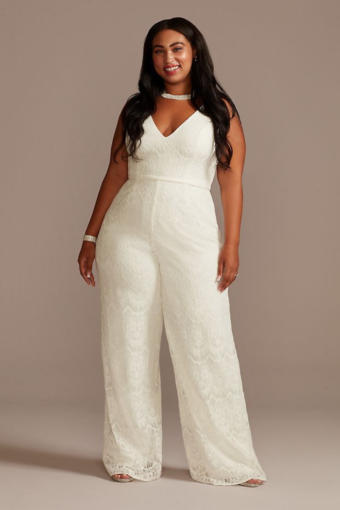 wedding plus size jumpsuits