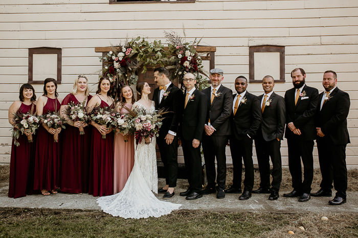 Elegant Eclectic Catskills Barn Wedding with Halloween Vibes *