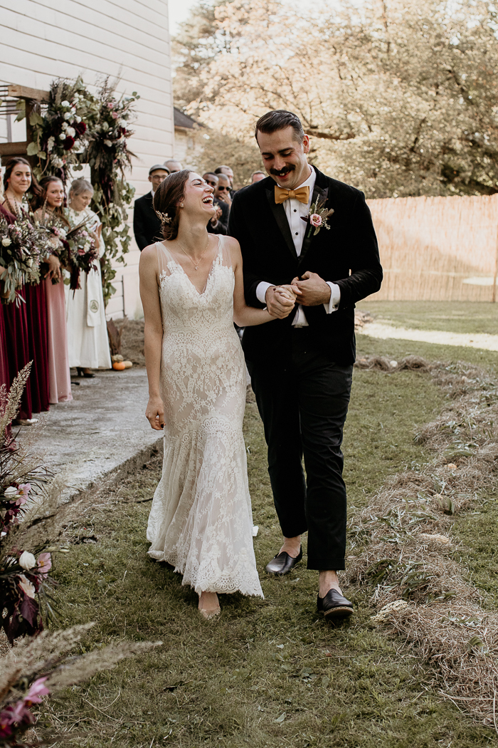 Catskills Barn Wedding With Halloween Vibes | Junebug Weddings