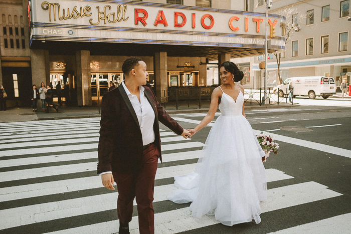 Epic Top of The Rock Elopement Overlooking NYC *